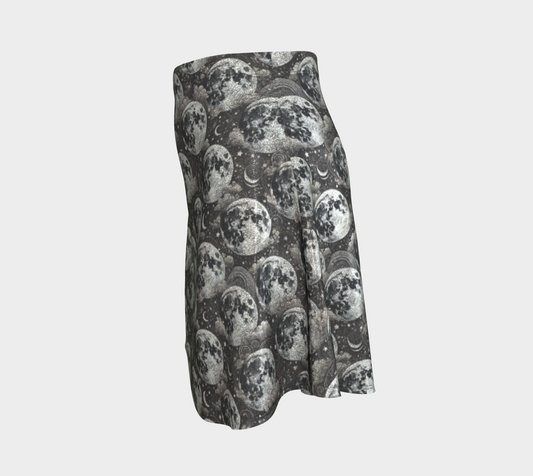 MOON PHASES Glitter Flare Skirt