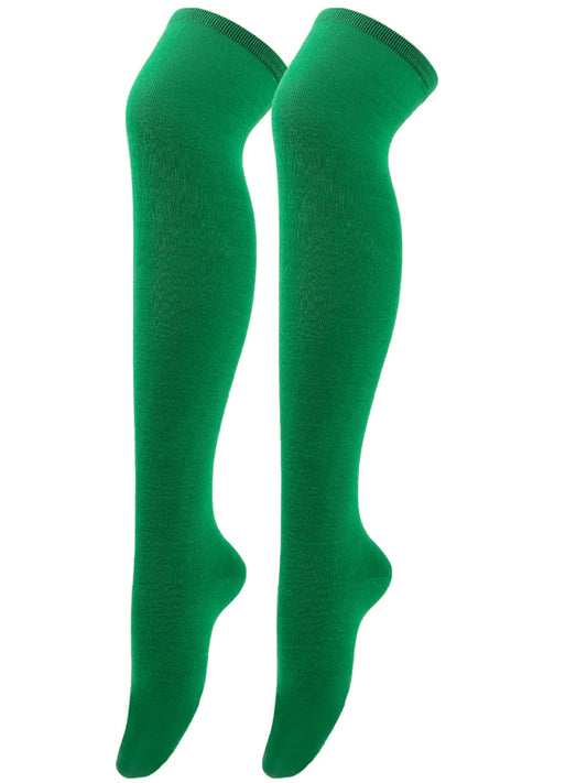 Over Knee Bias Striped Socks