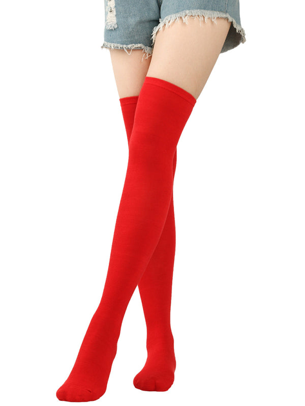 Over Knee Bias Striped Socks