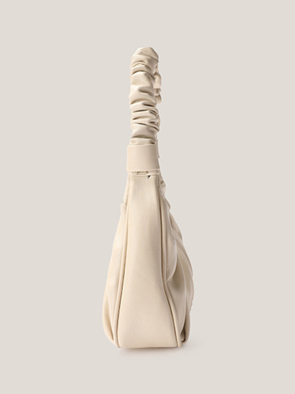 Underarm Cloud Pleat Baguette Messenger Shoulder Bag