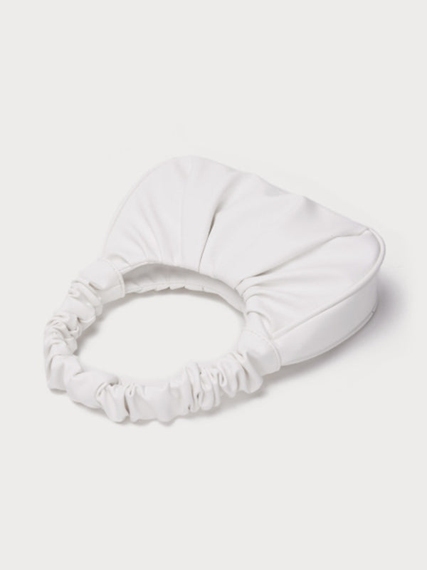 Underarm Cloud Pleat Baguette Messenger Shoulder Bag