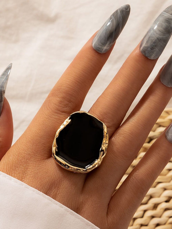 Rough Forged Silver and Gold Opulent Dress Rings