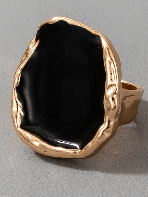 Rough Forged Silver and Gold Opulent Dress Rings