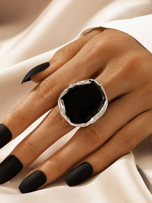 Rough Forged Silver and Gold Opulent Dress Rings