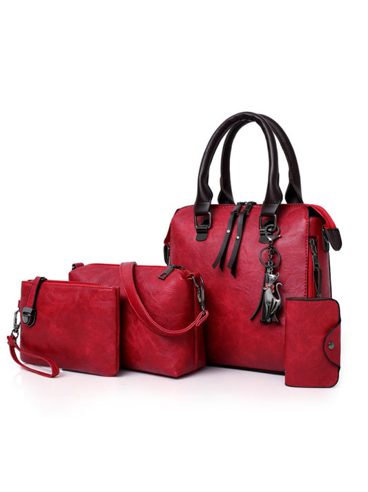 Messenger Bag Four-Piece Set Retro Mother-in-Chief Handbag