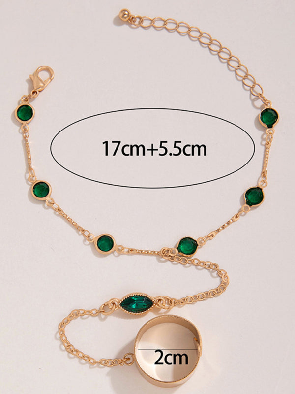 Ring Set Exaggerated Personality Chain Temperament Combination Jewelry