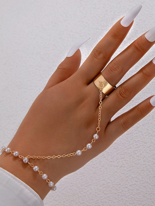 Ring Set Exaggerated Personality Chain Temperament Combination Jewelry