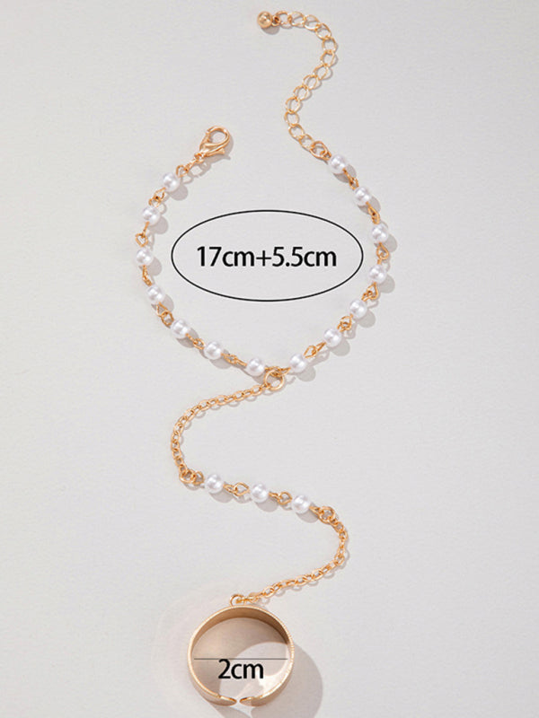 Ring Set Exaggerated Personality Chain Temperament Combination Jewelry