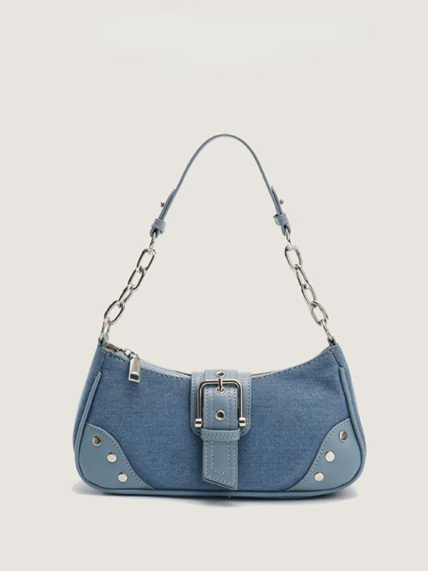 Baguette Retro Texture Armpit Shoulder Bag