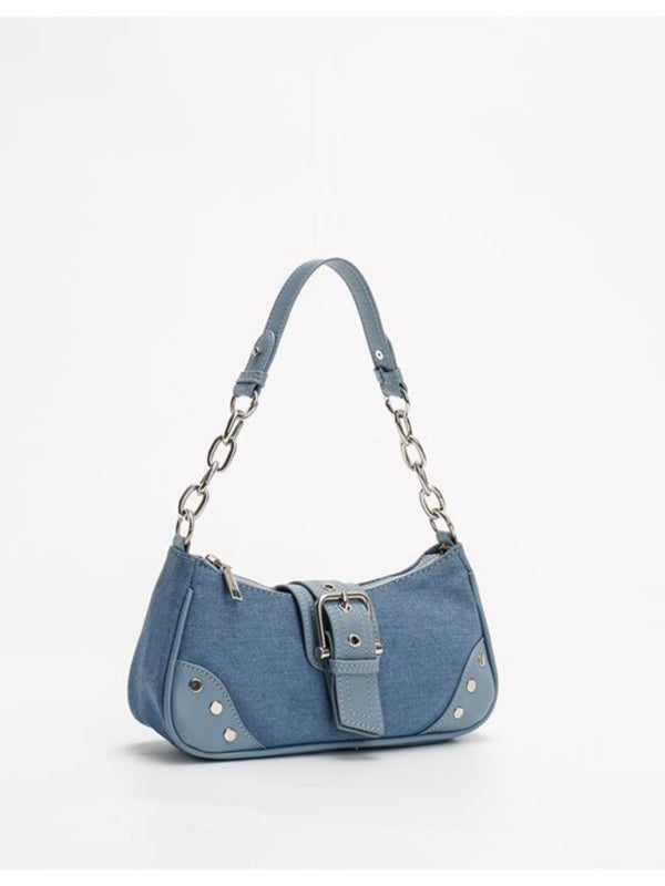 Baguette Retro Texture Armpit Shoulder Bag