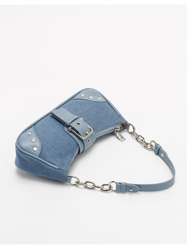Baguette Retro Texture Armpit Shoulder Bag