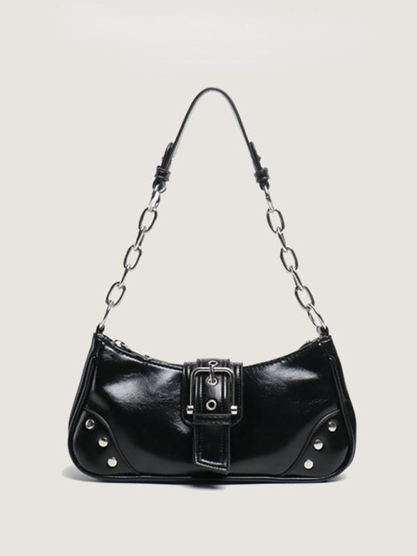 Baguette Retro Texture Armpit Shoulder Bag