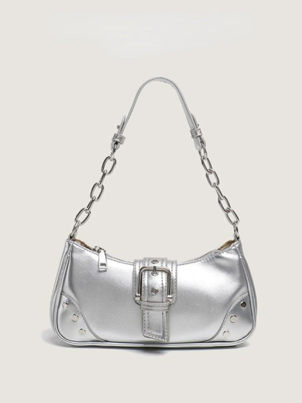 Baguette Retro Texture Armpit Shoulder Bag