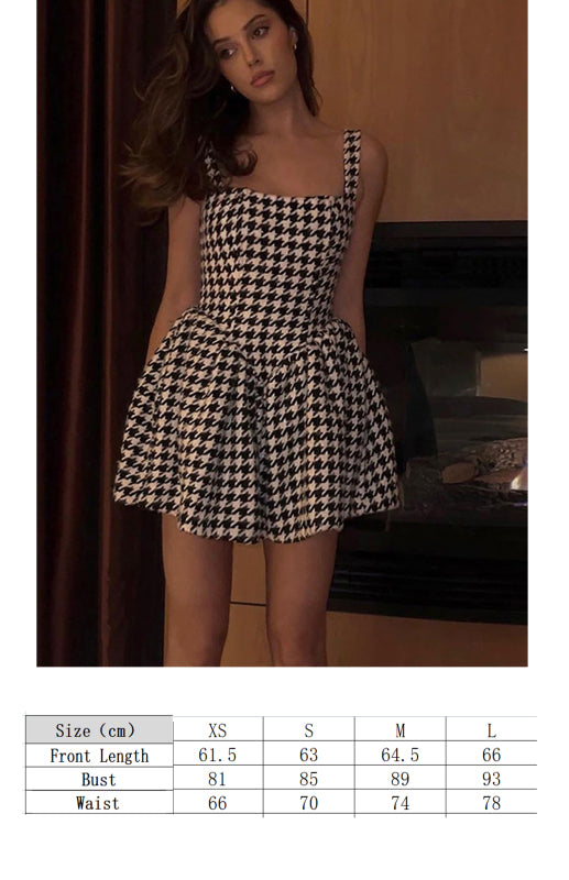 Houndstooth Fairy Corset Bodice Dress