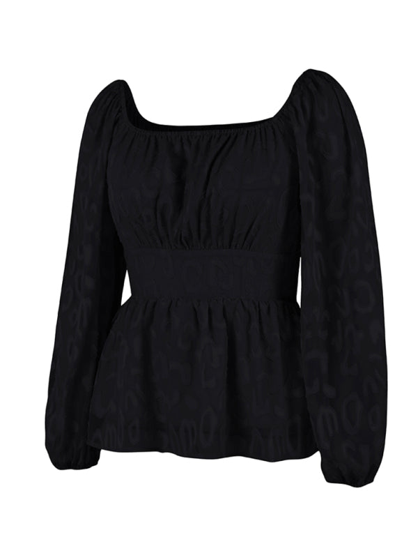French Square Neck Four Seasons Top