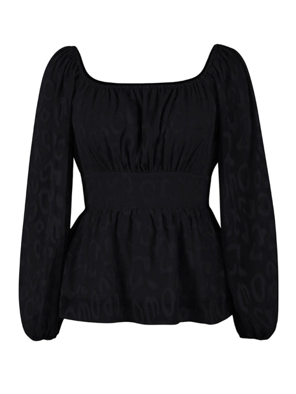 French Square Neck Four Seasons Top