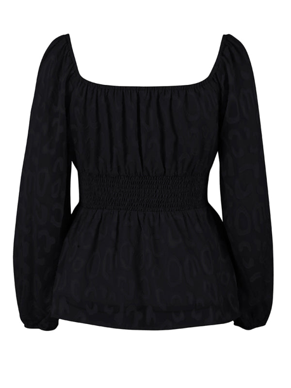 French Square Neck Four Seasons Top