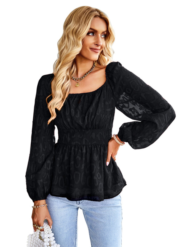 French Square Neck Four Seasons Top