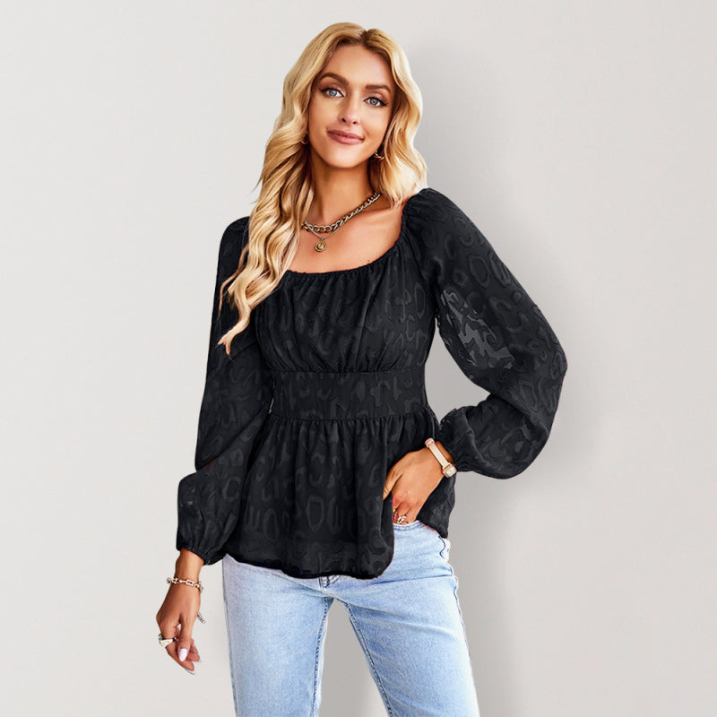 French Square Neck Four Seasons Top