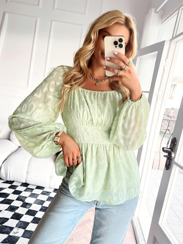French Square Neck Four Seasons Top