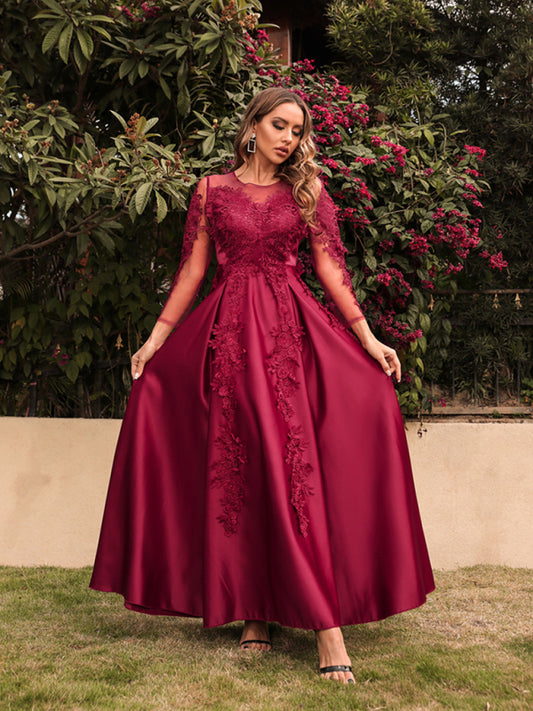 Sacrificial Wine Full Length Ball Gown Dress