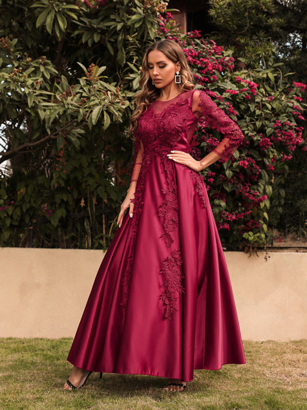 Sacrificial Wine Full Length Ball Gown Dress