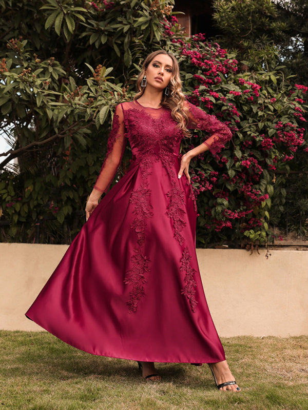 Sacrificial Wine Full Length Ball Gown Dress
