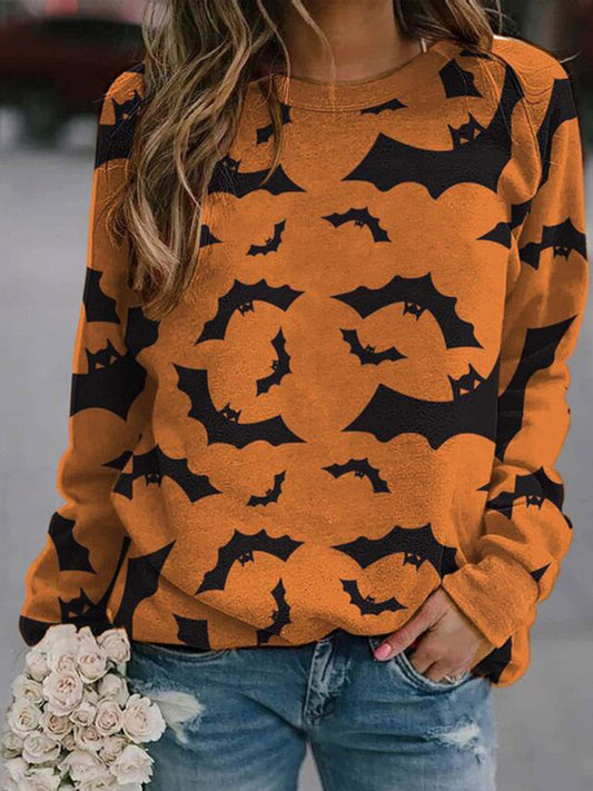 Pullover Top Bat Knit Crazy