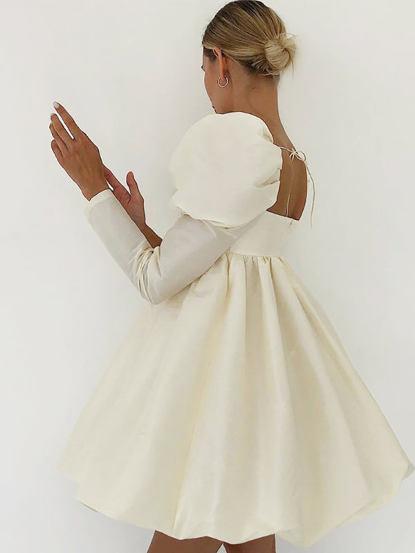 Marshmallow Princess Bubble Puff Dress