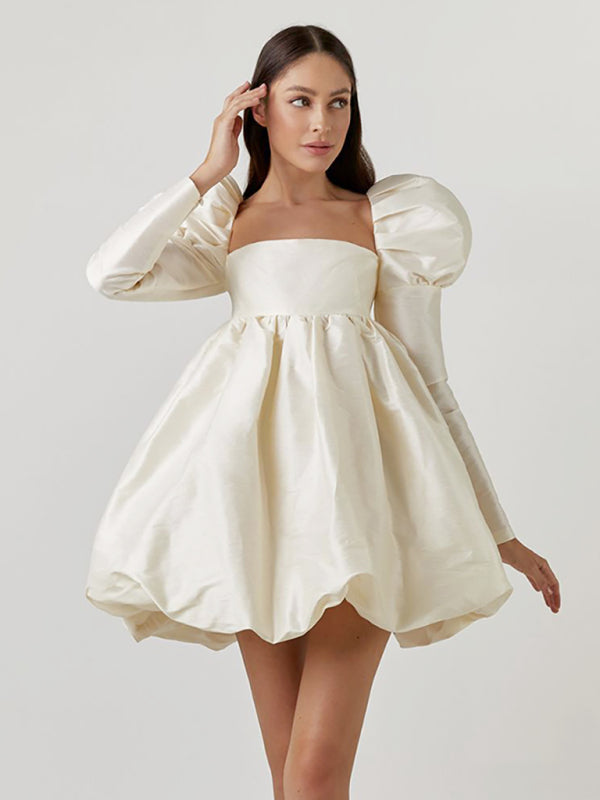 Marshmallow Princess Bubble Puff Dress