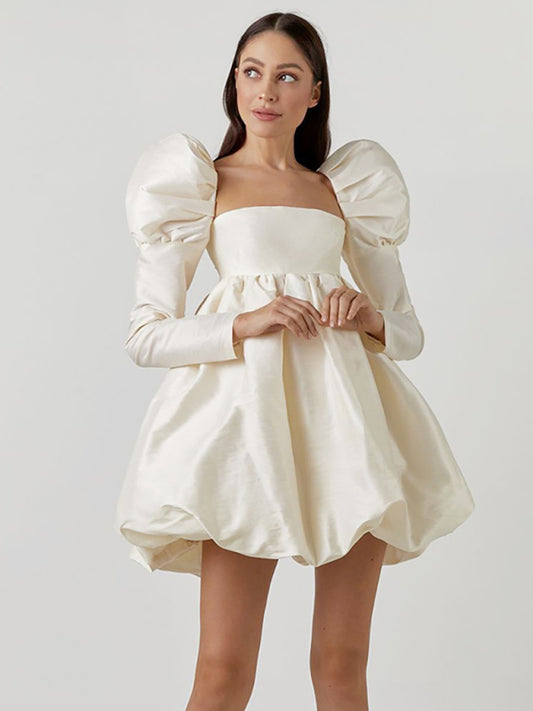 Marshmallow Princess Bubble Puff Dress