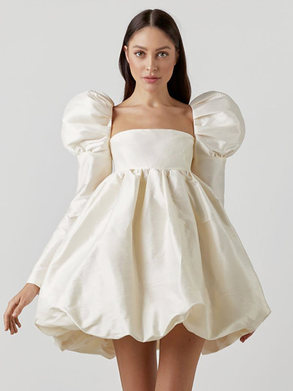 Marshmallow Princess Bubble Puff Dress