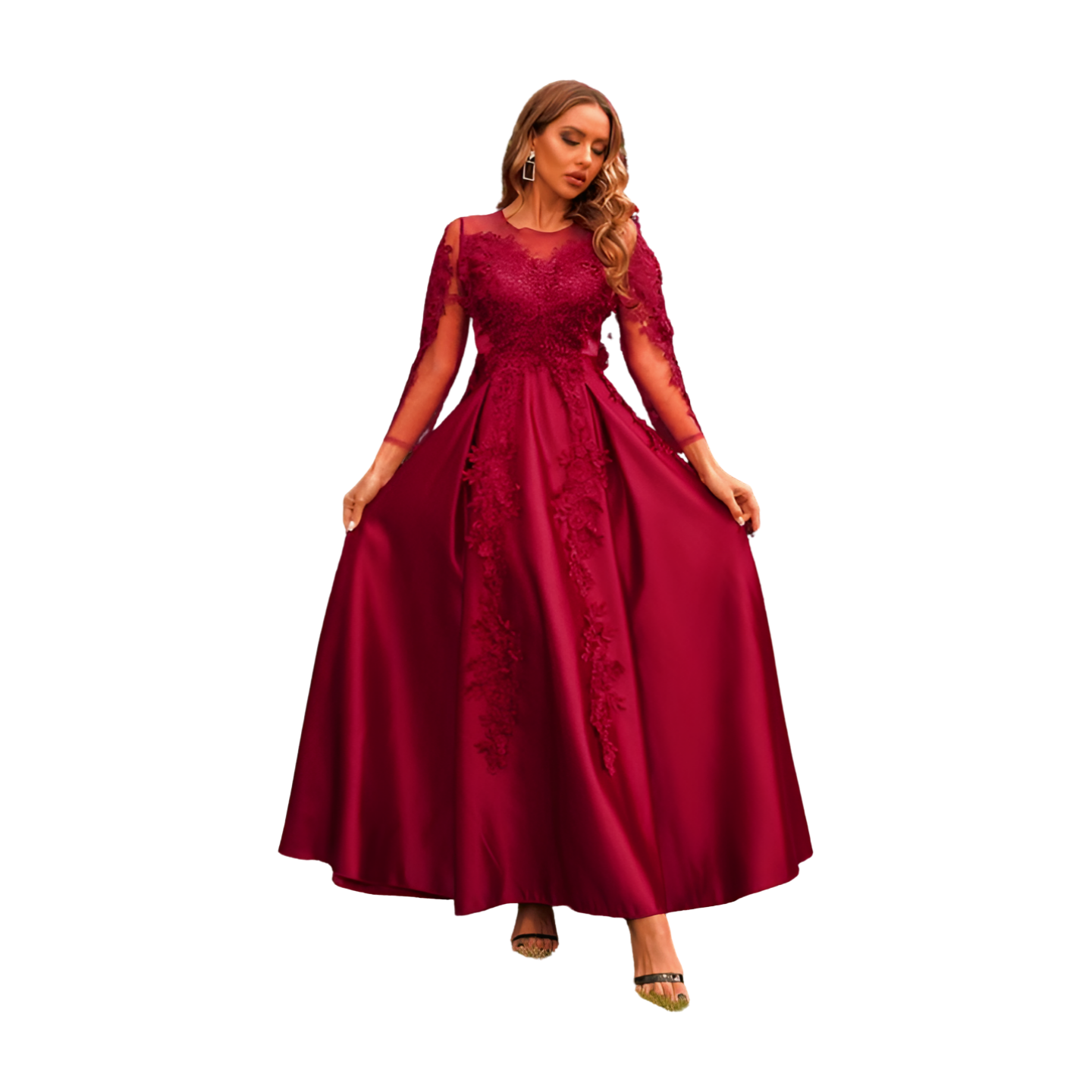 Sacrificial Wine Full Length Ball Gown Dress