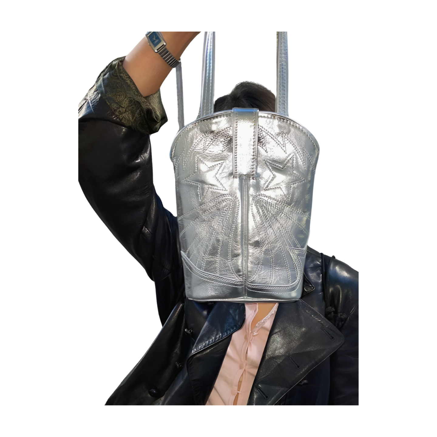 Silver Bullet Shoulder Tote Bag