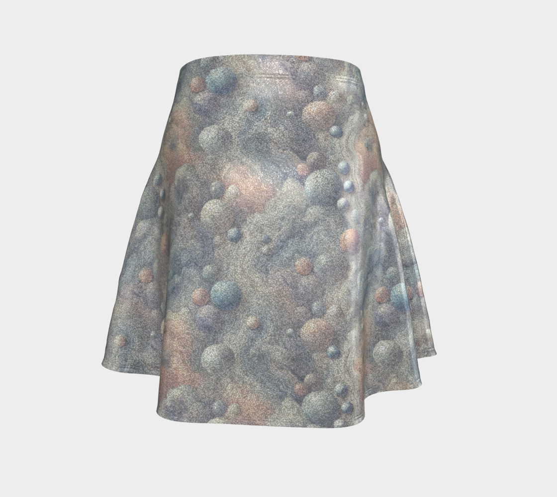 Moonstone Dream Marble Glitter Flare Skirt