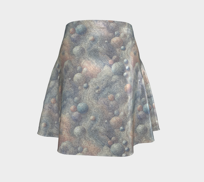 Moonstone Dream Marble Glitter Flare Skirt
