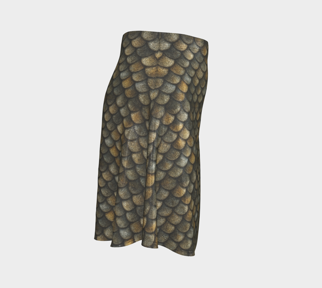 Gold Fish Flare Skirt