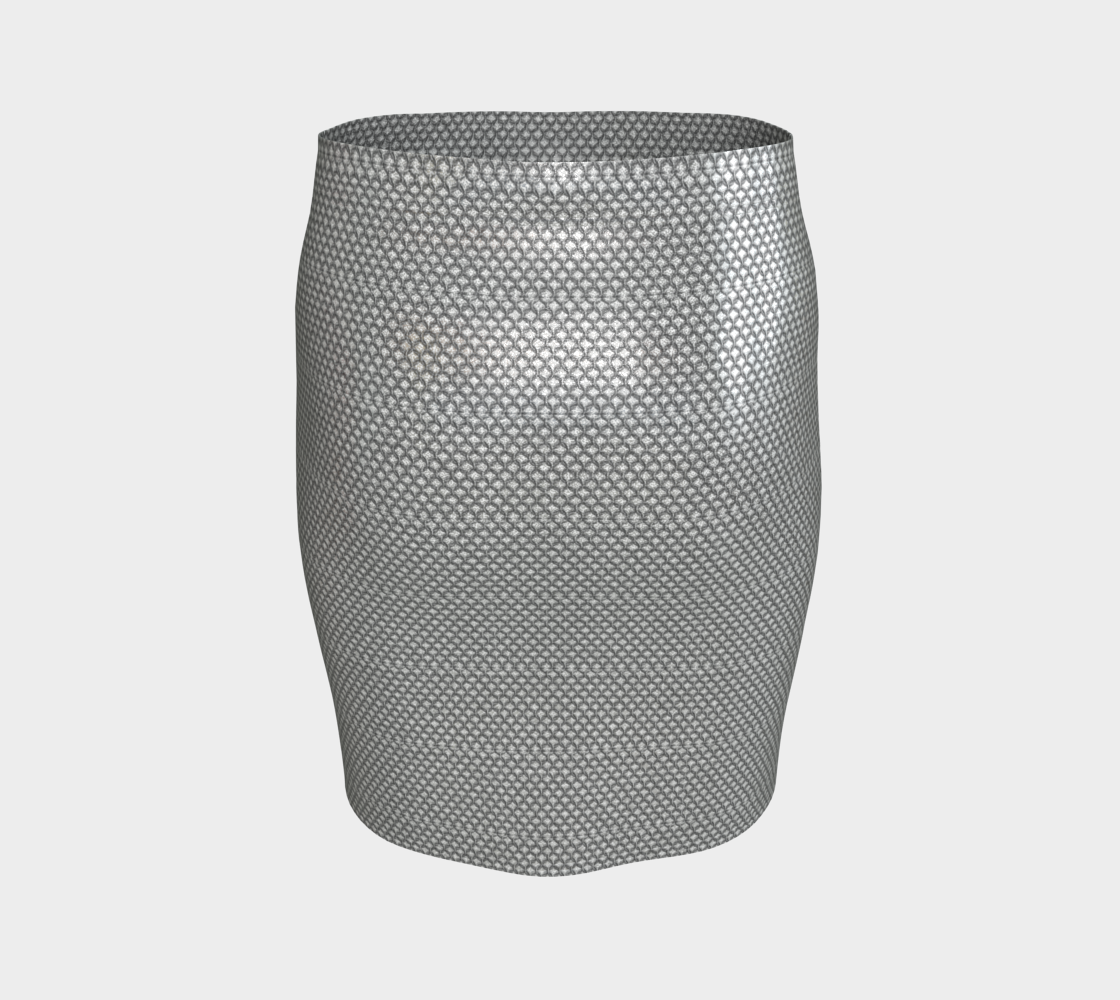 Chain Mail Fitted Skirt