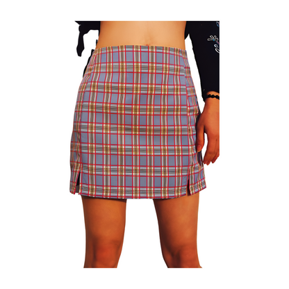 Tartan Pencil Mini Skirts