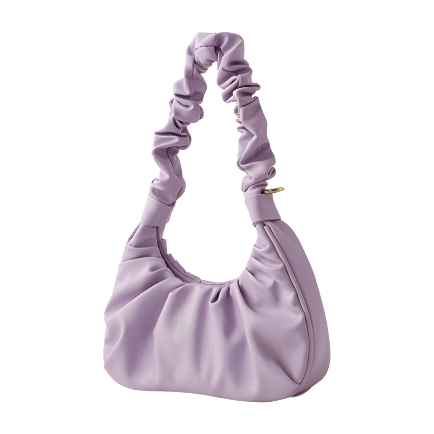 Underarm Cloud Pleat Baguette Messenger Shoulder Bag