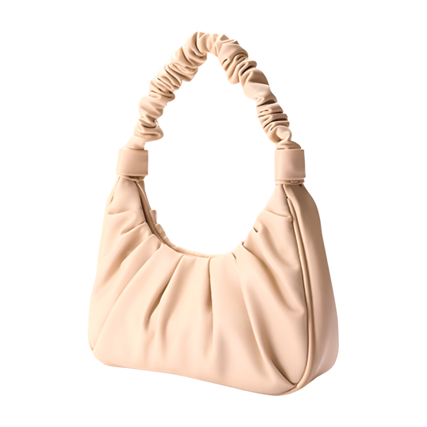 Underarm Cloud Pleat Baguette Messenger Shoulder Bag