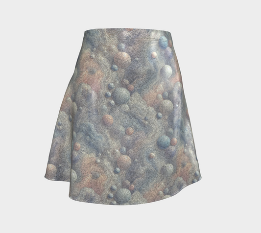 Moonstone Dream Marble Glitter Flare Skirt