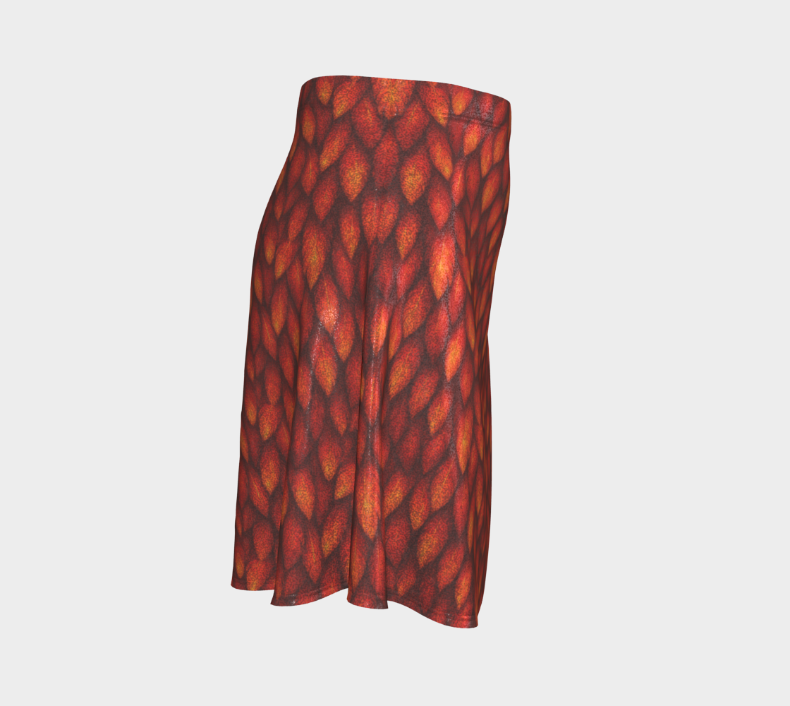 Phoenix Fire Feathers Flare Skirt