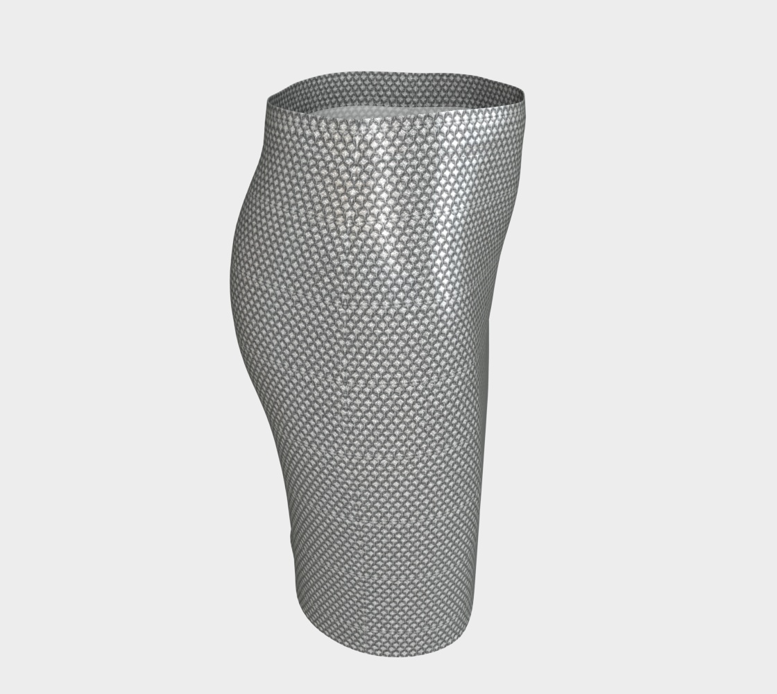 Chain Mail Fitted Skirt