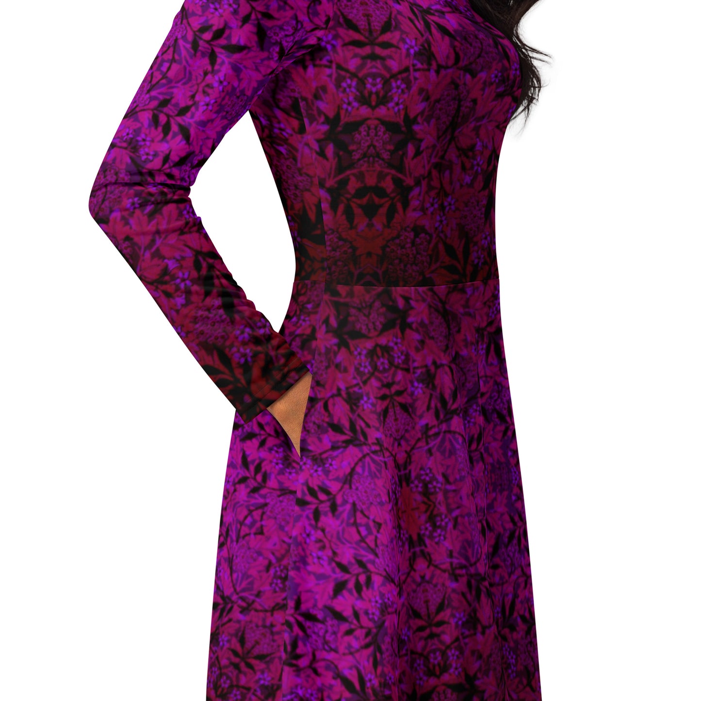 PERSEPHONE Long Sleeve Midi Dress