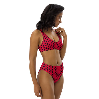 LIGHTNING BOLTS Recycled High-Waisted Bikini