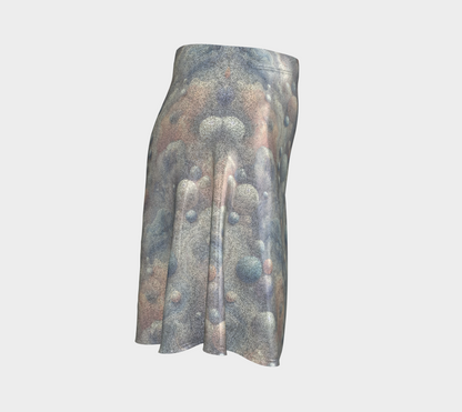 Moonstone Dream Marble Glitter Flare Skirt