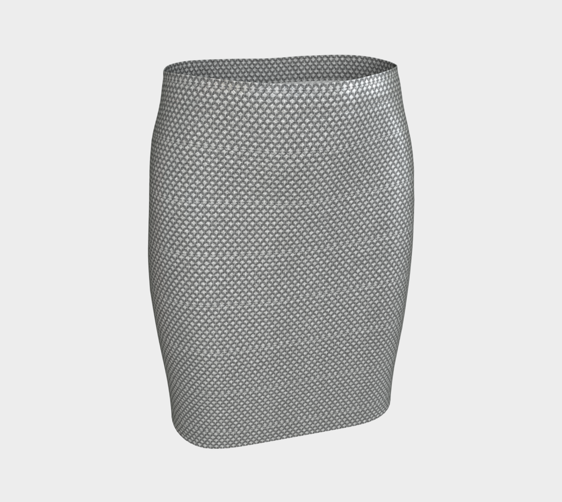 Chain Mail Fitted Skirt