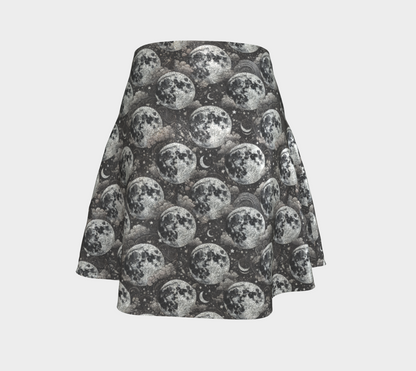 MOON PHASES Glitter Flare Skirt