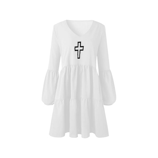 CRUSADE V-Neck Loose Fit Dress